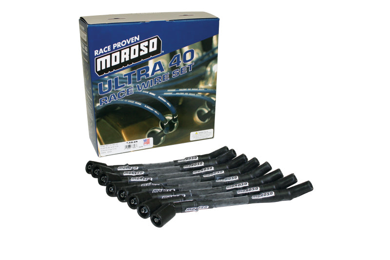 Moroso GM LT Ignition Wire Set - Ultra 40 - Sleeved - 9.25in Wire (Use w/Part No 68494/68496) -Black Moroso GM LT Ignition Wire Set - Ultra 40 - Sleeved - 9.25in Wire (Use w/Part No 68494/68496) -Black