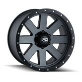 ION Type 134 18x9 / 6x139.7 BP / 18mm Offset / 106mm Hub Matte Gunmetal/Black Beadlock Wheel