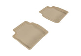 3D MAXpider 2008-2012 Chevrolet Malibu Kagu 2nd Row Floormats - Tan