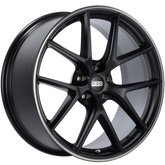 BBS CI-R 20x9 5x120 ET25 Satin Black Polished Rim Protector Wheel -82mm PFS/Clip Required