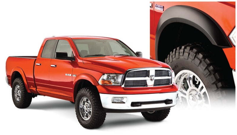 Bushwacker 10-18 Ram 1500 Fleetside Extend-A-Fender Style Flares 4pc 67.4/76.3/96.3in Bed - Black Bushwacker 10-18 Ram 1500 Fleetside Extend-A-Fender Style Flares 4pc 67.4/76.3/96.3in Bed - Black