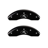 MGP 2 Caliper Covers Engraved Front Circle K/Kia Black Finish Silver Char 2018 Kia Rio