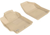 3D MAXpider 2012-2015 Toyota Prius C Kagu 1st Row Floormat - Tan