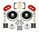 Wilwood Narrow Superlite 6R Front Hub & 1PC Rtr Kit 12.88in Dril -Red 74-80 Pinto/Mustang II