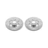 Power Stop 13-19 Ford Fusion Front Evolution Drilled & Slotted Rotors - Pair