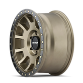 Mayhem 8302 Scout 17x8.5 / 6x139.7 BP / -5mm Offset / 106mm Hub Matte Gold w/ Matte Black Lip Wheel