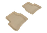 3D MAXpider 2006-2010 Volkswagen Passat Kagu 2nd Row Floormats - Tan