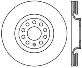 StopTech 01-09 Audi A4 Sport Slotted & Drilled Front Left Cyro Rotor