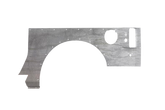 Road Armor 07-18 Jeep Wrangler JK 2DR Defender Body Armor Rear Skin - Raw