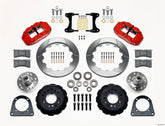 Wilwood Narrow Superlite 6R Front Hub Kit 12.88in Red TCI-IFS 71-78 (Pinto Based)