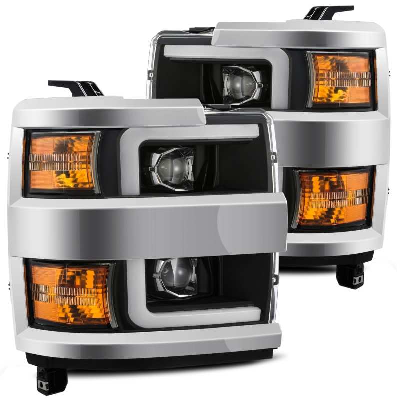AlphaRex 15-19 Chevy 2500HD PRO-Series Proj Headlights Plank Style Blk w/Activ Light/Seq Signal/DRL AlphaRex 15-19 Chevy 2500HD PRO-Series Proj Headlights Plank Style Blk w/Activ Light/Seq Signal/DRL