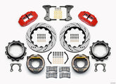 Wilwood Narrow Superlite 4R Rear P-Brk Kit 14.00in Drill Red Strange Eng Floater 3.49in Offset