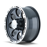 ION Type 174 18x9 / 5x127 BP / 0mm Offset / 83.82mm Hub Black/Machined Wheel