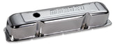 Moroso Mopar 361-440 Valve Cover - w/Baffles - Stamped Steel Chrome Plated - Pair