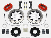 Wilwood Forged Dynalite Front Hat Kit 12.19in Drilled Red 2016-Up Mazda MX5 Miata w/ Lines