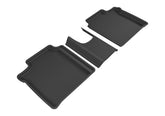 3D MAXpider 2014-2019 Nissan Versa Note Kagu 2nd Row Floormats - Black