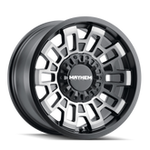 Mayhem 8113 Cortex 20x9 / 5x127 BP / 0mm Offset / 87.1mm Hub Matte Black w/ Dark Tint Wheel