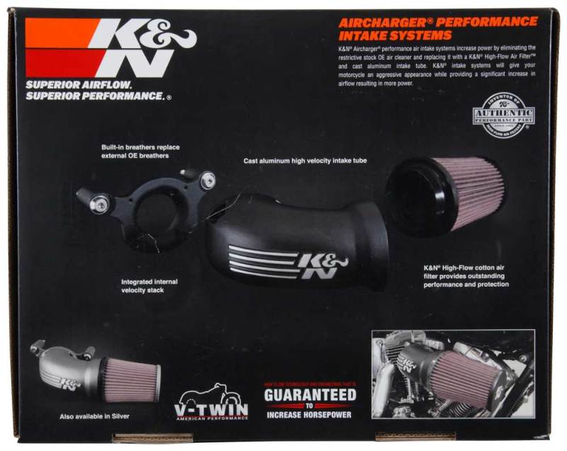 K&N 01-17 Harley Davidson Softail / Dyna FI Performance Air Intake System K&N 01-17 Harley Davidson Softail / Dyna FI Performance Air Intake System