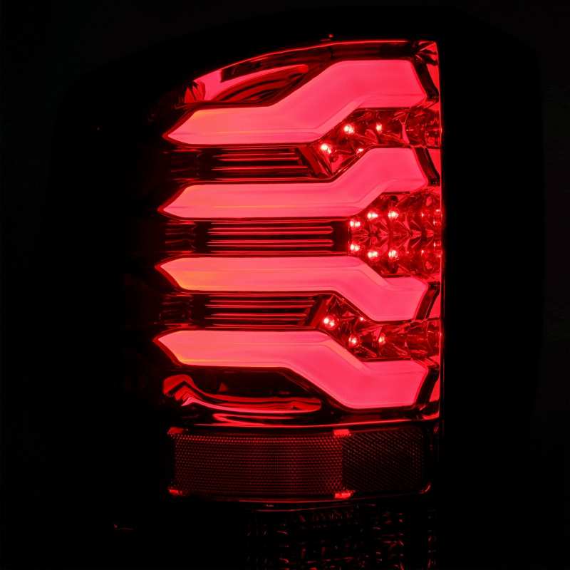 AlphaRex 14-18 Chevrolet Silverado 1500 PRO-Series LED Tail Lights Red Smoke AlphaRex 14-18 Chevrolet Silverado 1500 PRO-Series LED Tail Lights Red Smoke