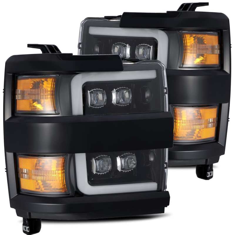 AlphaRex 15-18 Chevy 2500HD NOVA LED Proj Headlight Plank Style Jet Blk w/Activ Light/Seq Signal/DRL AlphaRex 15-18 Chevy 2500HD NOVA LED Proj Headlight Plank Style Jet Blk w/Activ Light/Seq Signal/DRL