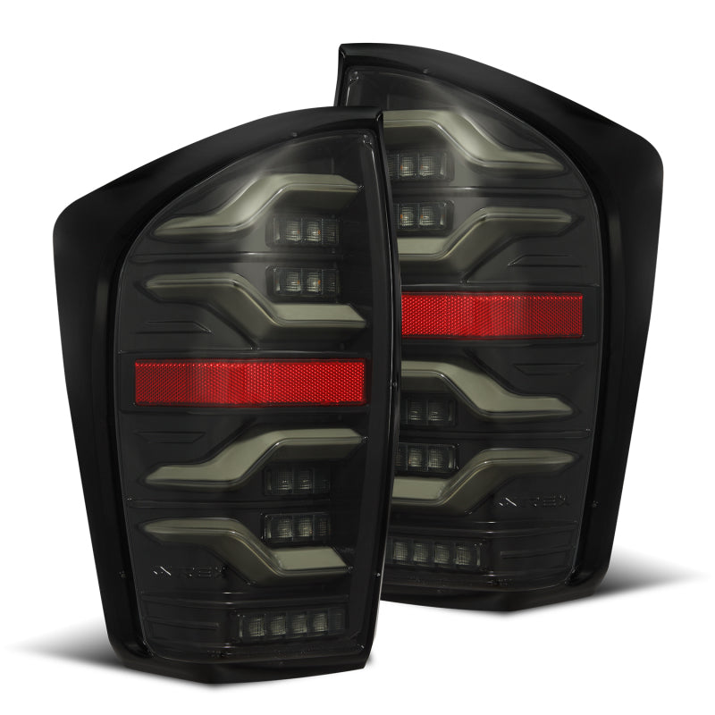 AlphaRex 16-21 Toyota Tacoma LUXX LED Taillights Alpha Blk w/Activ Light/Seq Signal AlphaRex 16-21 Toyota Tacoma LUXX LED Taillights Alpha Blk w/Activ Light/Seq Signal