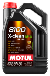 Motul 5L Synthetic Engine Oil 8100 5W30 X-Clean EFE