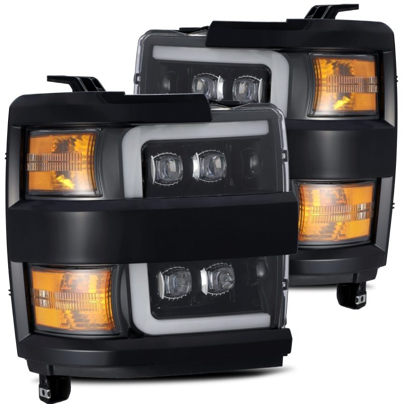 AlphaRex 15-18 Chevy 2500HD NOVA LED Proj Headlight Plank Style Jet Blk w/Activ Light/Seq Signal/DRL AlphaRex 15-18 Chevy 2500HD NOVA LED Proj Headlight Plank Style Jet Blk w/Activ Light/Seq Signal/DRL