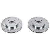 Power Stop 11-19 Ford Fiesta Front Evolution Drilled & Slotted Rotors - Pair