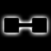 ORACLE Lighting Universal Illuminated LED Letter Badges - Matte Black Surface Finish - H