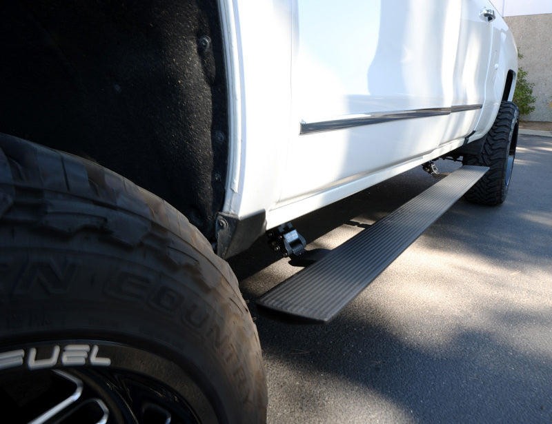 Go Rhino 15-19 Chev Silverado 2500HD/3500HD CC (Diesel) 4dr E-BOARD E1 Running Board Kit - Tex. Blk Go Rhino 15-19 Chev Silverado 2500HD/3500HD CC (Diesel) 4dr E-BOARD E1 Running Board Kit - Tex. Blk