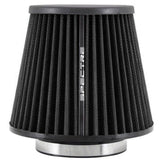 Spectre HPR Conical Air Filter 4in. Flange ID / 6.813in. Base OD / 6.75in. Tall - Black