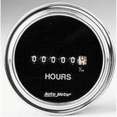 Autometer Traditional Chrome 52mm 100k Short Sweep Electronic Hourmeter