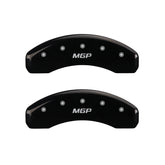 MGP Rear set 2 Caliper Covers Engraved Rear MGP Black finish silver ch