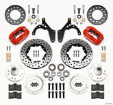 Wilwood Forged Dynalite Front Kit 11.00in Drill-Red 59-64 Chevy Impala / 63-64 Corvette