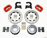 Wilwood Forged Dynalite P/S Rear Kit Drilled Red 58-64 Olds/Pontiac Ends