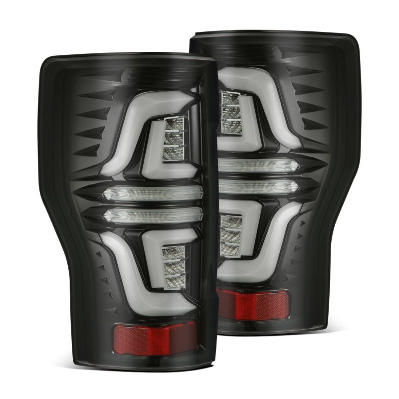 AlphaRex 17-19 Ford F250 Super Duty PRO-Series LED Tail Lights Jet Black (w/o Blind Spot Sensor) AlphaRex 17-19 Ford F250 Super Duty PRO-Series LED Tail Lights Jet Black (w/o Blind Spot Sensor)
