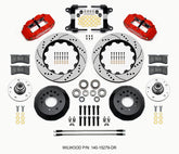 Wilwood Narrow Superlite 6R Front Hub Kit 14.00in Drill Red 82-92 Camaro//Firebird