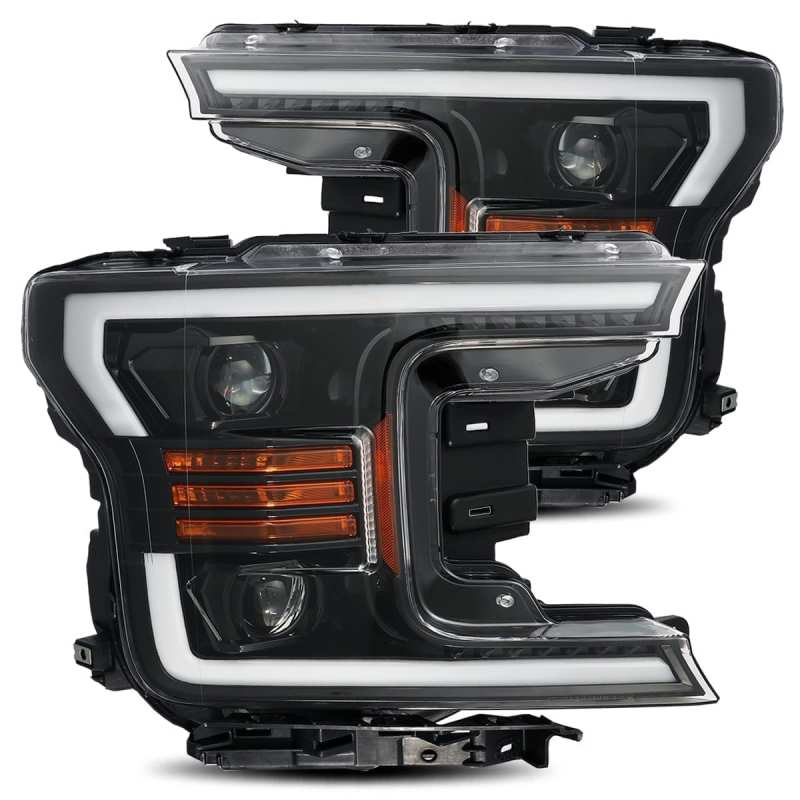 AlphaRex 18-19 Ford F-150 PRO-Series Proj Headlights Plank Style Gloss Blk w/Activ Light/Seq Signal AlphaRex 18-19 Ford F-150 PRO-Series Proj Headlights Plank Style Gloss Blk w/Activ Light/Seq Signal