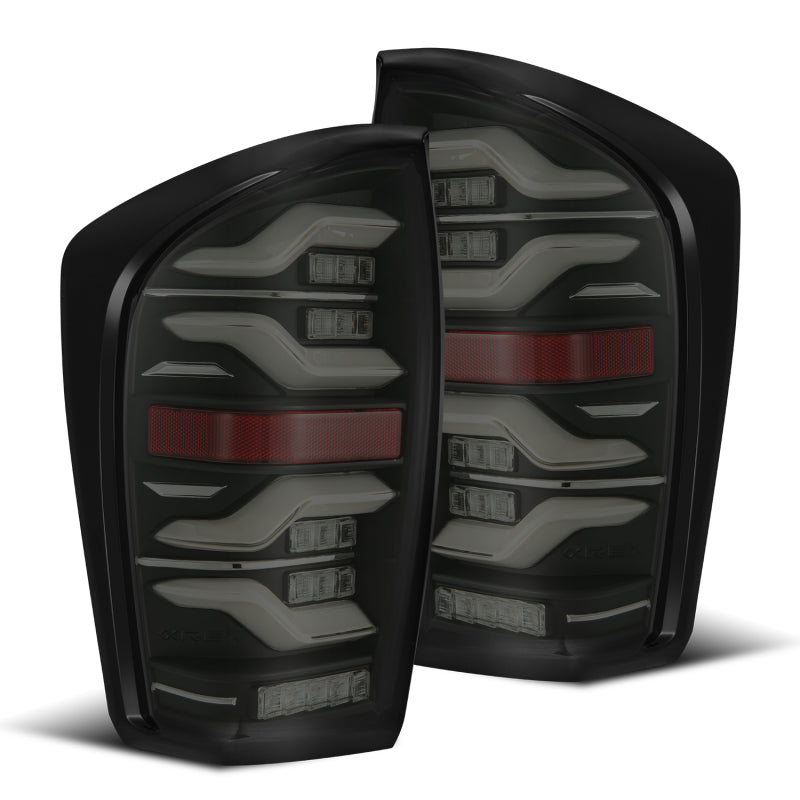 AlphaRex 16-21 Toyota TacomaLUXX LED Taillights Blk w/Activ Light/Seq Signal AlphaRex 16-21 Toyota TacomaLUXX LED Taillights Blk w/Activ Light/Seq Signal