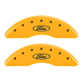 MGP 4 Caliper Covers Engraved F & R Oval Logo/Ford Yellow Finish Black Char 2007 Ford Expedition