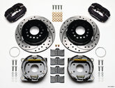 Wilwood Forged Dynalite P/S Park Brake Kit Drilled AMC 71-74 2.60in Offset