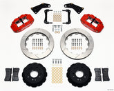 Wilwood Narrow Superlite 6R Front Hat Kit 13.06in Red 65-82 Corvette C2/C3
