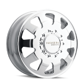 Mayhem 8181 Challenger Dually 22x8.25 / 10x225 BP / 169mm Offset / 170.1mm Hub Polished Wheel