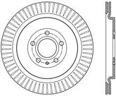 StopTech Premium High Carbon 13-14 Ford Mustang/Shelby GT500 Right Rear Disc Drilled Brake Rotor