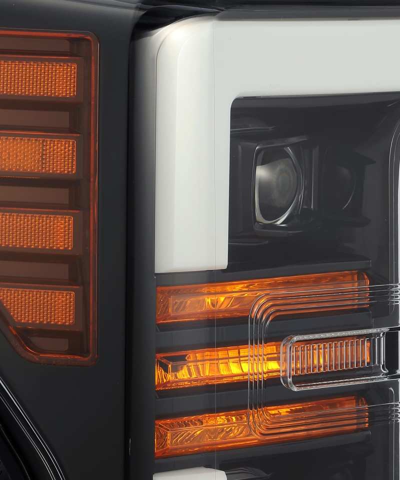 AlphaRex 17-19 Ford F-250 SD PRO-Series Proj Headlights Plank Style Black w/Activ Light/Seq Signal AlphaRex 17-19 Ford F-250 SD PRO-Series Proj Headlights Plank Style Black w/Activ Light/Seq Signal