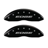 MGP 4 Caliper Covers Engraved Front & Rear EDGE/2015 Black finish silver ch