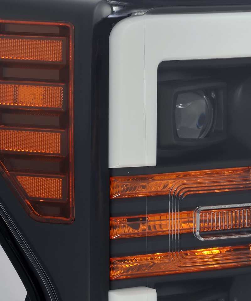 AlphaRex 17-19 Ford F-250 SD PRO-Series Proj Headlight Plnk Style Matte Blk w/Activ Light/Seq Signal AlphaRex 17-19 Ford F-250 SD PRO-Series Proj Headlight Plnk Style Matte Blk w/Activ Light/Seq Signal