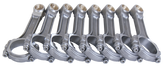 Eagle Chevrolet Small Block 5140 I-Beam Connecting Rod 6.250in w/ 3/8in ARP 8740 (Set of 8)
