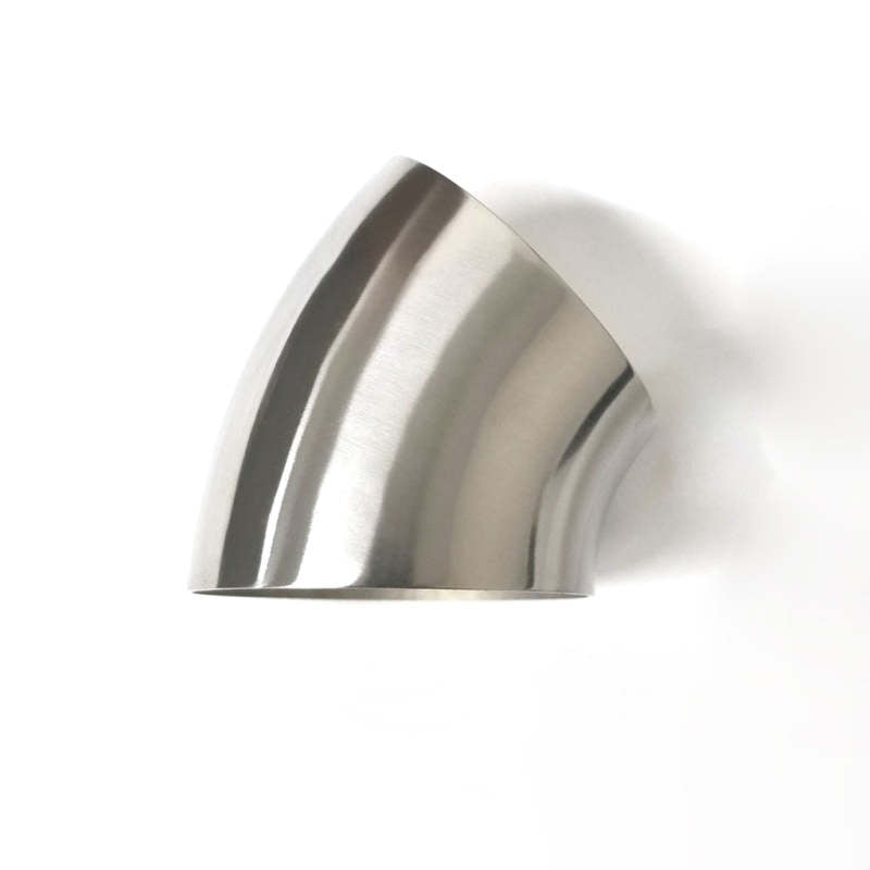Ticon Industries 2.25in Diameter 45 Degree 1.1D 1mm/.039in Titanium Elbow - No Leg Ticon Industries 2.25in Diameter 45 Degree 1.1D 1mm/.039in Titanium Elbow - No Leg