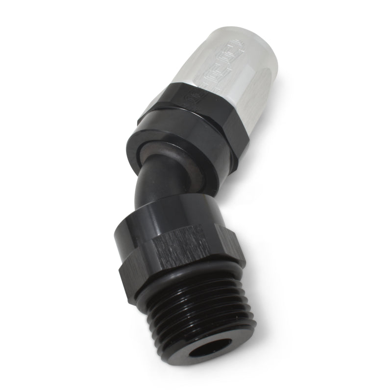 Russell Performance -10 AN Black Male SAE Port to -8 Hose 90 Degree (-10 Port 7/8in-14 Thread) Russell Performance -10 AN Black Male SAE Port to -8 Hose 90 Degree (-10 Port 7/8in-14 Thread)